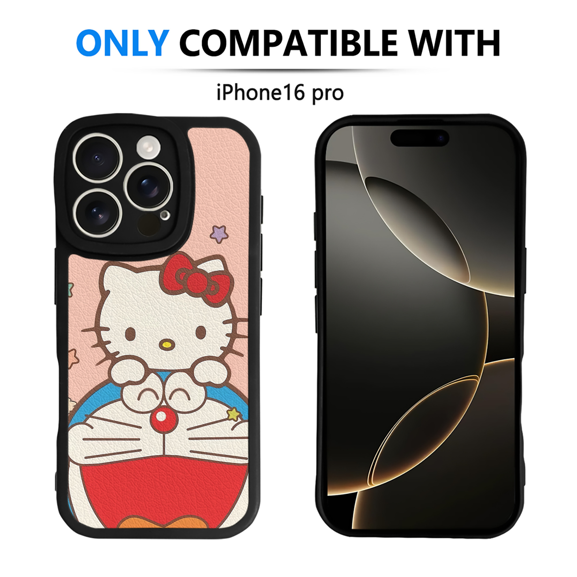 （画像用） ドラえもん Doraemon 【iPhone 16シリーズ対応】シリコンスマホケース（レザー調） 材質：シリコン